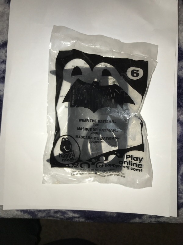 2013 McDonald’s  Happy Meal Toy # 6 "WEAR THE BATMAN" new, Batman collectable 