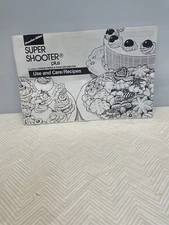 Proctor Silex Super Shooter Plus 6 Replacement Use & Care/Recipes Booklet