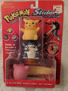 Details About Nintendo Pokemon Sliders 25 Pikachu 39 Jigglypuff 9 Blastoise 2000 Hasbro