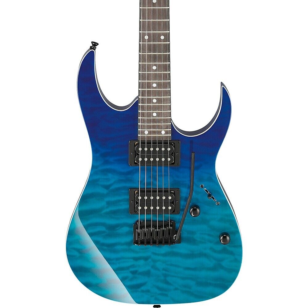Ibanez GRG120QASP GRG Series 6str Electric Guitar Transparent Blue Gradation
