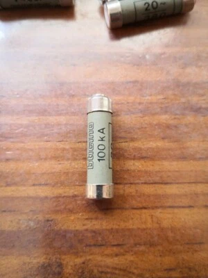 ITALWEBER Bticino fusibile grigio 100KA 20A 380V. Rarissimo