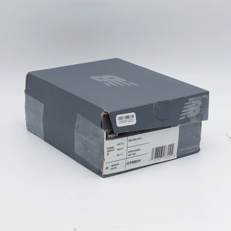 Zapatillas New Balance 990v4 para niños pequeños talla 5 IC990DX4 verde/rojo Foto 4 de 4