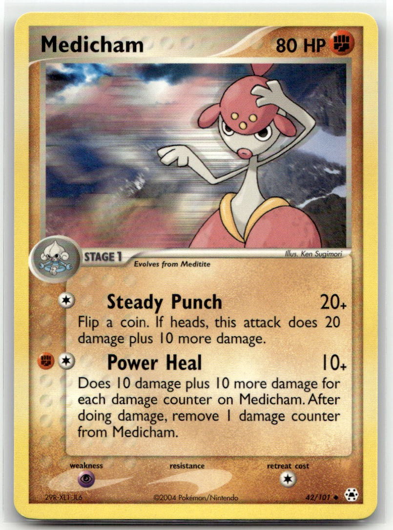 Medicham 42/101 Uncommon EX Hidden Legends Pokemon EN NM