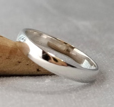 925 Sterling Silver, Solid Silver, Band Ring, Plain Band Ring