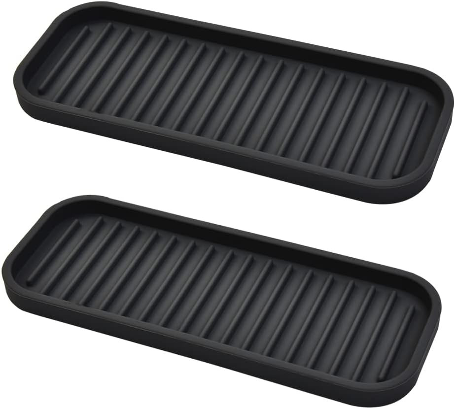 Silicone Sponge Holder Kitchen Sink Organizer Tray Dish Caddy Soap Dispenser