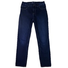 Wonder Nation Jeans Boys 14 Slim Dark Wash Straight Stretch Denim