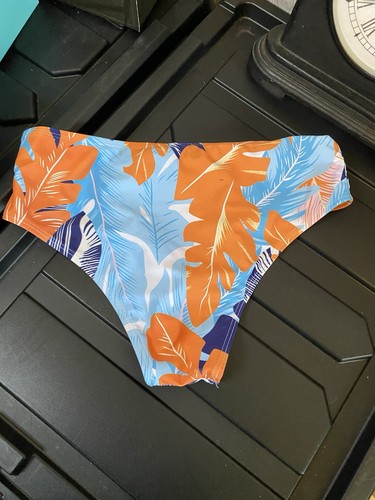 Parte inferior de bikini hipster blanca/multicolor talla mediana - Imagen 4 de 4
