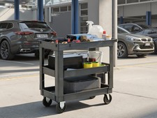 3 layers rolling utility cart with Wheels,Supports 600 lbs,Heavy-Duty Capacity f