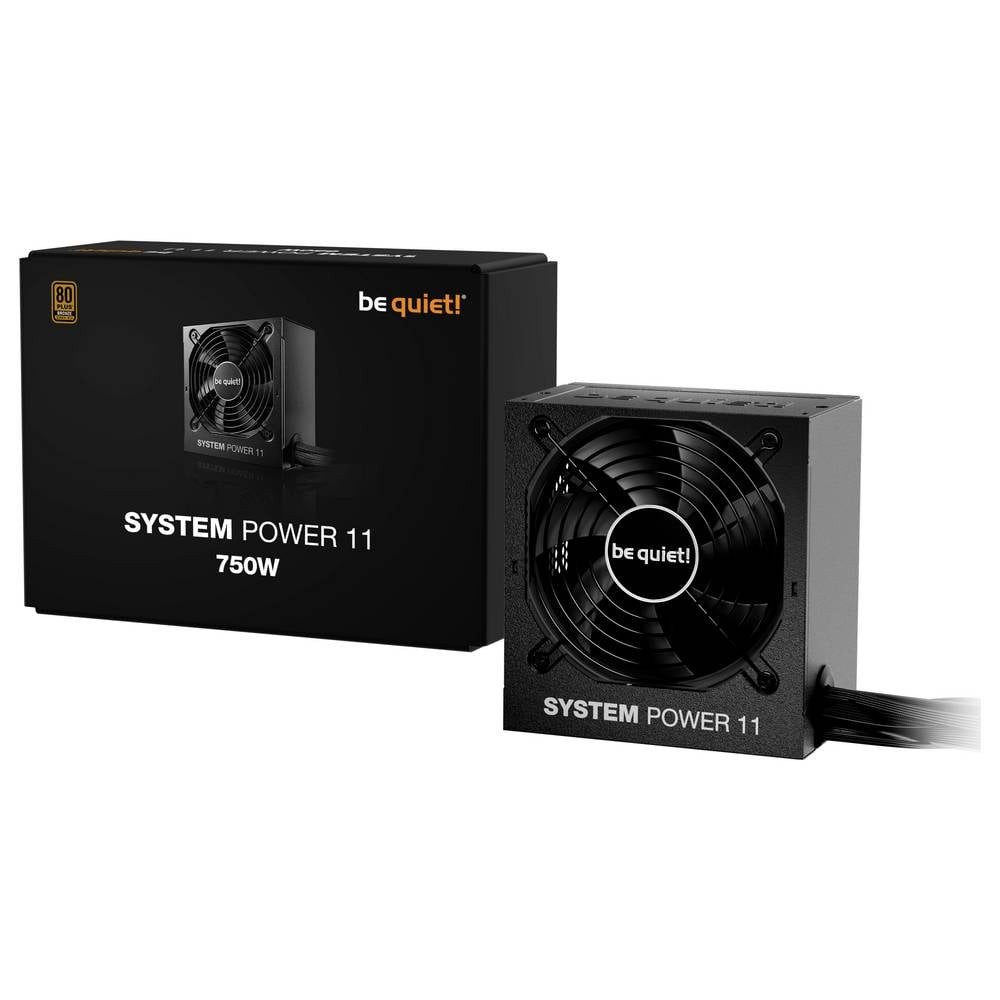 Alimentation PC 750W BeQuiet System Power 11 pour setup gaming et création