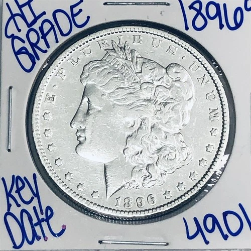 1896 O MORGAN SILVER DOLLAR AUTHENTIC HI GRADE U.S. MINT COIN RARE KEY DATE 4901