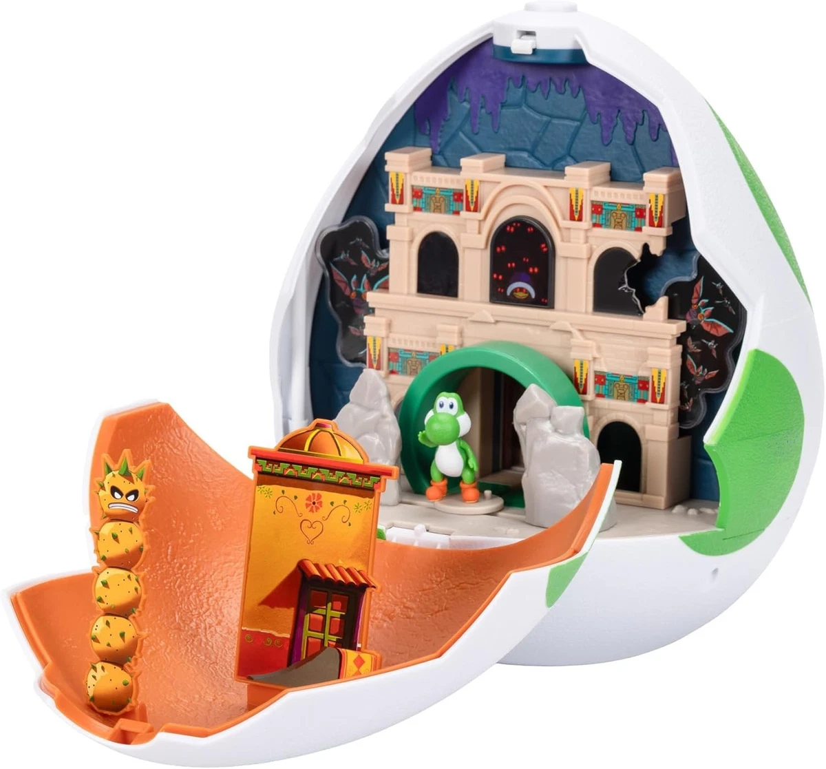 The Super Mario Galaxy Movie Yoshi Egg Playset with 1.5" Mini Figures, Officiall