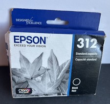 NEW GENUINE - EPSON 312 BLACK INK - T312120-Sealed Box Warranty Exp 1/2022