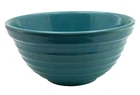 Vintage Bauer Ringware Pottery Mixing/Nesting Bowl No. 12 Jade Green Turquoise