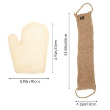  Exfoliating Mitt for Women Shower Scrub Gloves Body Exfoliator Scrubber