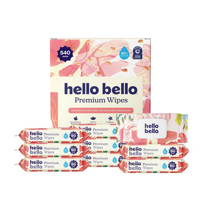 Premium Baby Wipes for Sensitive Skin, Hypoallergenic, Fragrance-Free, 99% Water