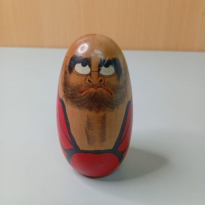 Shido Shozan Daruma Daishi Kokeshi Doll Handmade Vintage Collectible Art