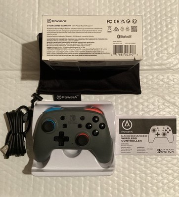 PowerA Nano Enhanced Wireless Controller for Nintendo Switch Grey-Neon
