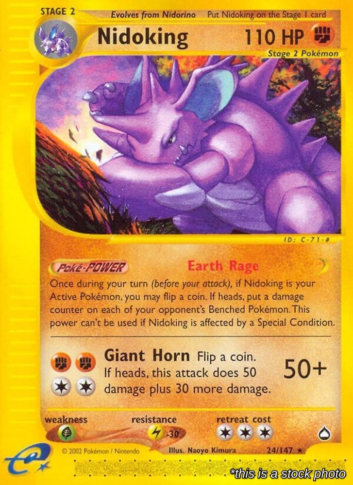 Nidoking (24) 024/147 AQ Pokemon HP