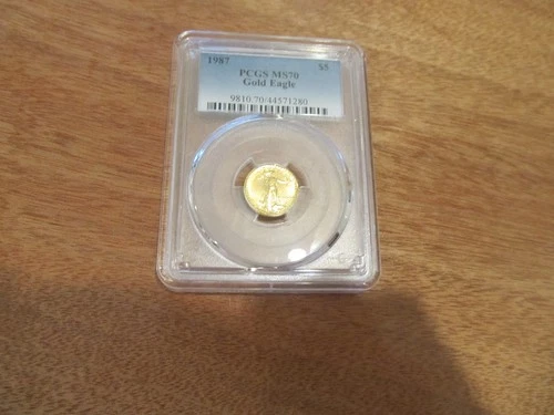 1987 - 1/10 oz. American Gold Eagle, PCGS MS70