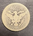 1907 Barber Quarter Dollar US 5.74g