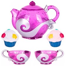 Bath Toy Tea and Cupcake Set - Bath Tea Set with Teapot, 2 Tea Cups, and 2