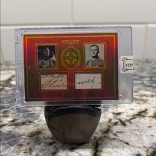 Neil Armstrong Yuri Gagarin Dual History Relic Card 45/99 Revelation Space NASA