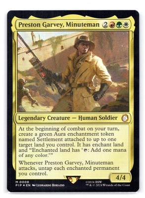 MTG NM Preston Garvey, Minuteman 8 M Universes Beyond: Fallout