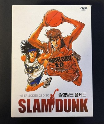 SLAM DUNK DVDボックスセット 105エピソード 22ディスク 韓国製 Slam Dunk DVD Box Set 105 Episodes 22 Discs Japanese Audio Korean