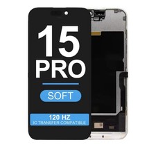 For Iphone 15 Pro 120Hz Soft OLED Display Touch Digitizer Screen Replacement