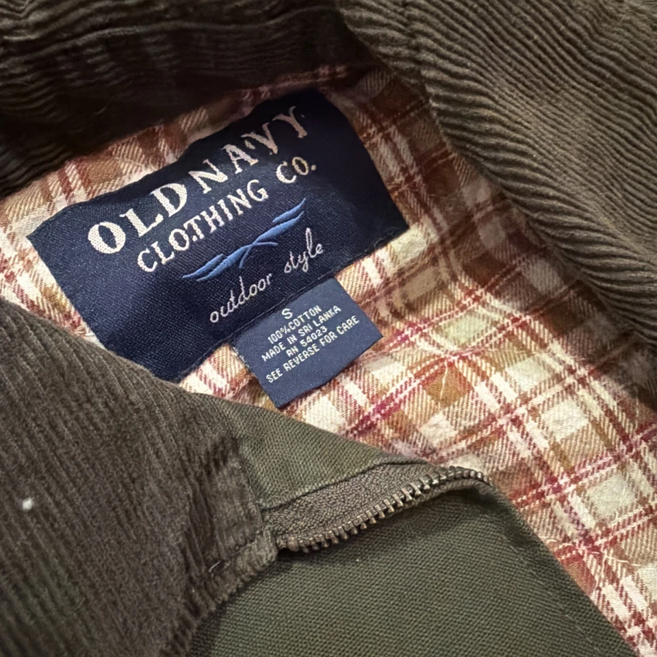 Vintage Old Navy Detroit Style Mechanic Jacket Mens Small Corduroy Collar - Image 4 of 4