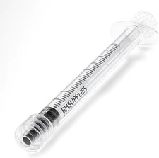 BH Supplies Luer Lock Tip Syringes (No Needle) - Non Sterile, Bulk 1ML-500 