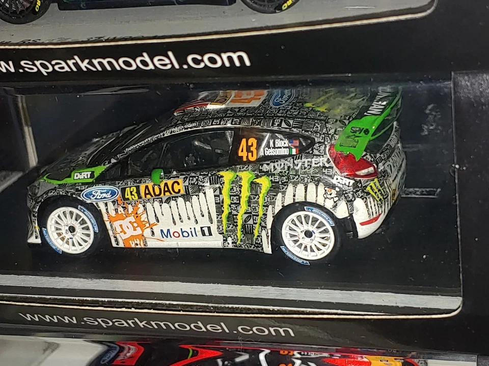1x Spark Models FORD FIESTA Wrc Ken BLOCK Rally DEUTSCHLAND 2011 - 1:43 RARE - Immagine 2 di 4