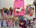 HUGE Lot Of 12 +  vintage barbie dolls Ken, Tons Of Clothing And Accessories