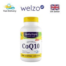 Healthy Origins 60 Softgels CoQ10 Support Heart Health Gluten-Free Supplement