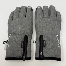 Balhvit Mens Gray 3M Thinsulate Waterproof Touchscreen Winter Ski Gloves Large