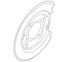 Genuine Nissan Backing Plate 44020-ea080