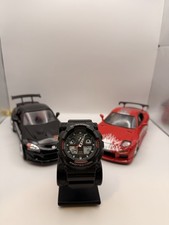 Casio Men's G-Shock Ana-Digi Watch GA100-1A4ER Black/Red. New Battery.