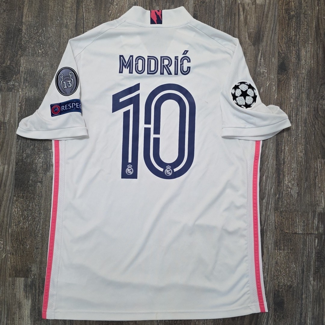 2021 Adidas Real Madrid Home Soccer Jersey Luka Modric Men L