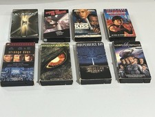 Sci Fi Action VHS Tapes Lot Of 8 Various Genres Titles Actors Vintage Titles
