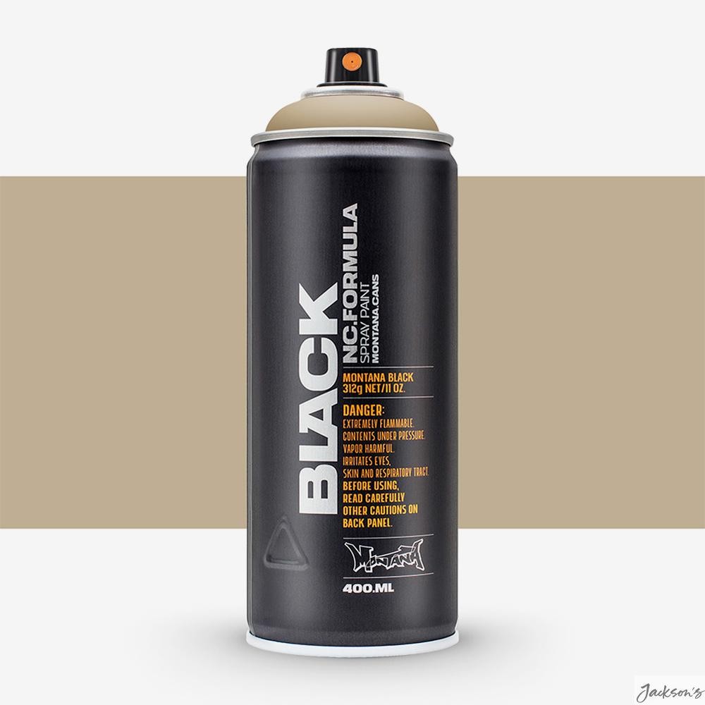 Montana Black Spray Paint Lacquer 400ml Matte Finish For Graffiti Art