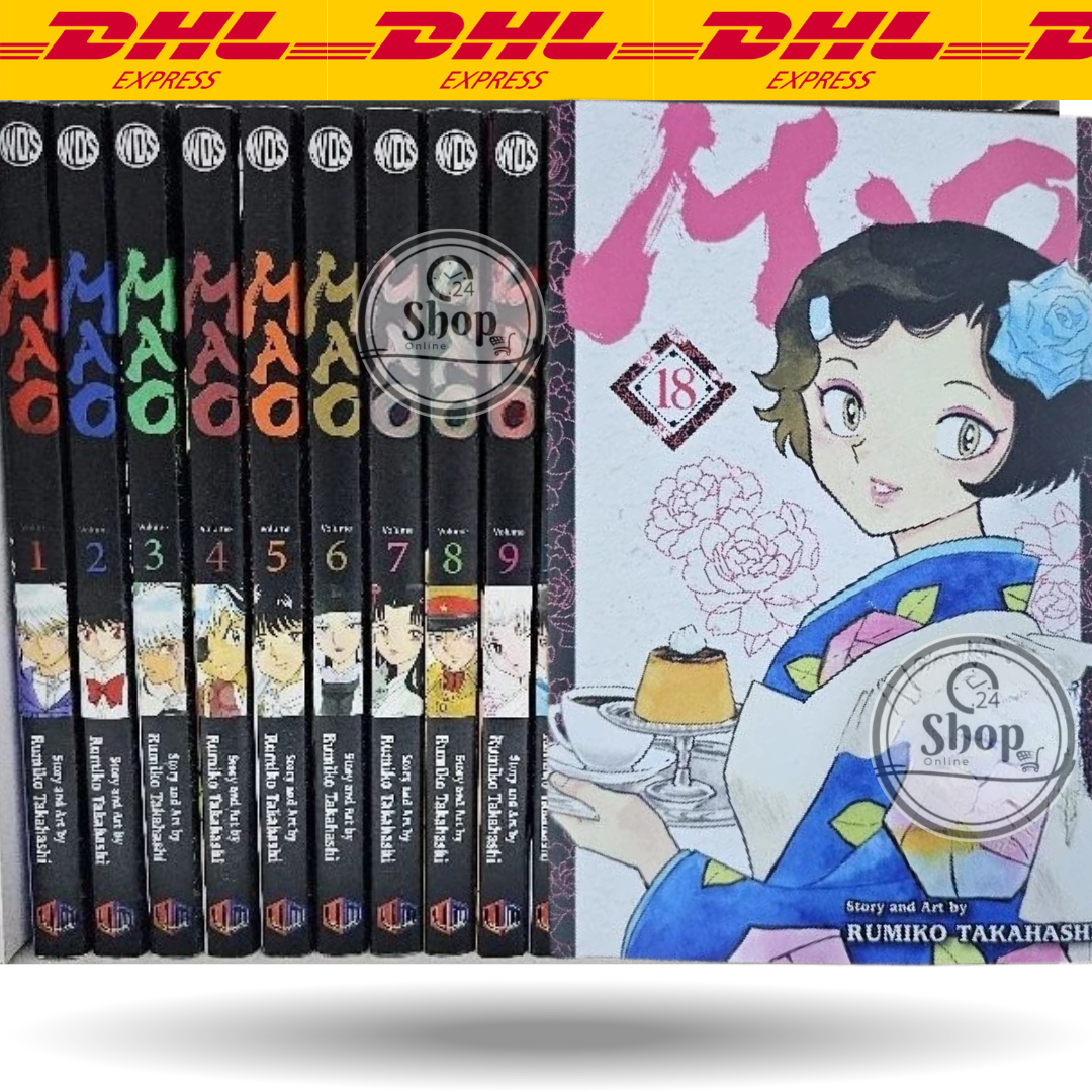 MAO Manga Complete Vol.1–18 English Version by Rumiko Takahashi