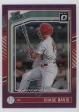 2024 Panini Donruss Optic Rated Prospects Purple Prizm 7/49 Chase Davis 1mo2