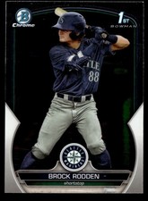BROCK RODDEN 2023 BOWMAN DRAFT CHROME RC SEATTLE MARINERS #BDC-171 1ST BOWMAN