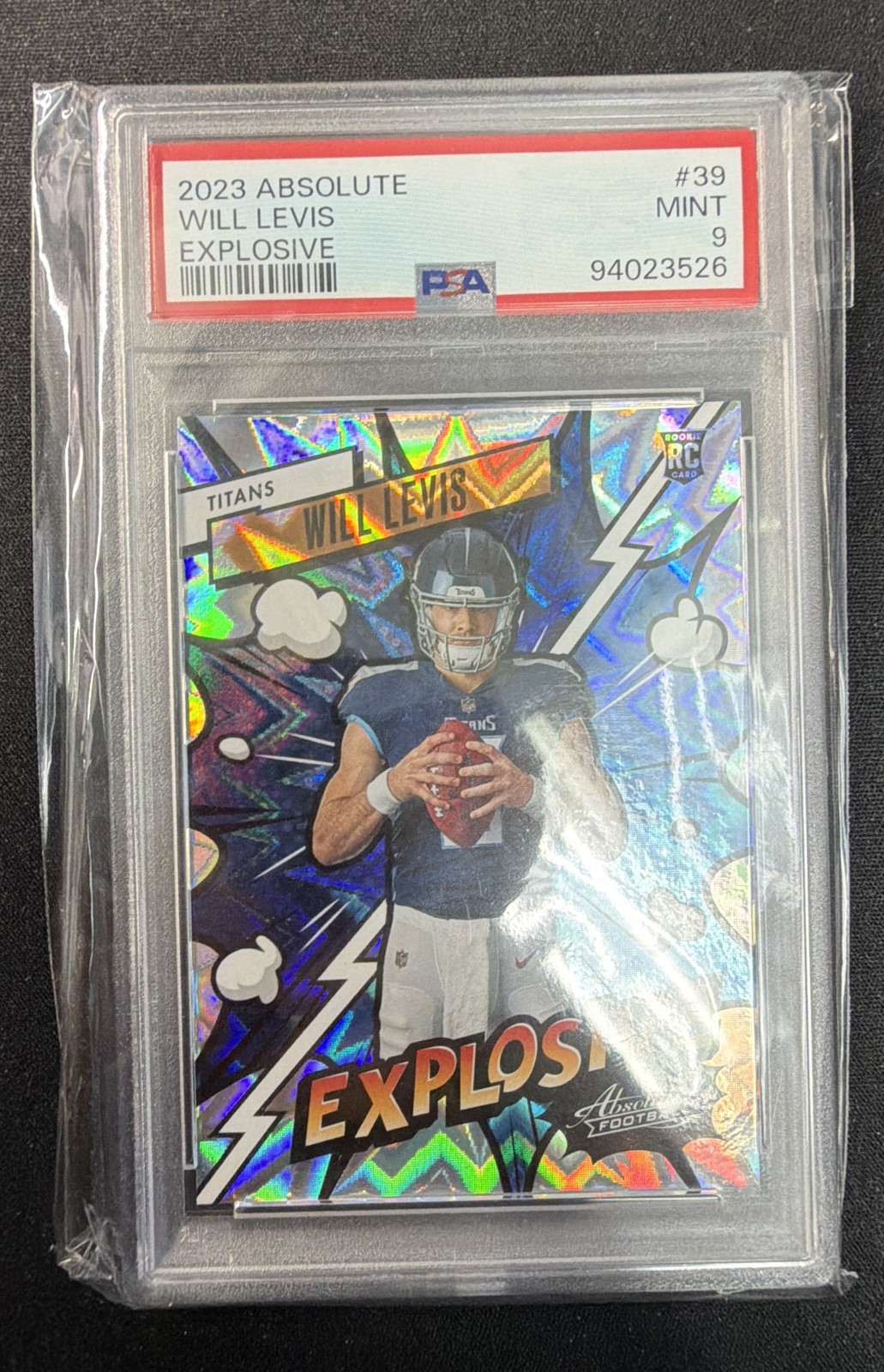 2023 Panini Absolute - Explosive Will Levis #39 (RC) PSA 9