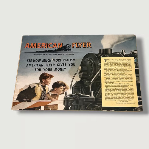 American Flyer Toy Train Erector Set Vintage Catalog T
