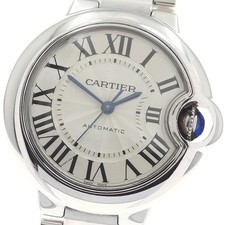 CARTIER Baron Blue MM W6920071 Silver Dial Automatic Boy's Watch_952356