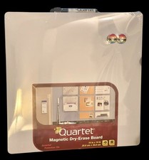 Magnetic Quartet Dry Erase White Writing Board 14"x14" w/Marker  Magnets