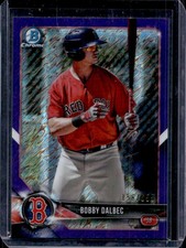 2018 Bowman Chrome Bobby Dalbec Prospects Purple Shimmer Refractor #/655 Red Sox