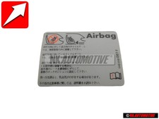 Original Vw Sticker When Using Childs Seat - 1h0010087f