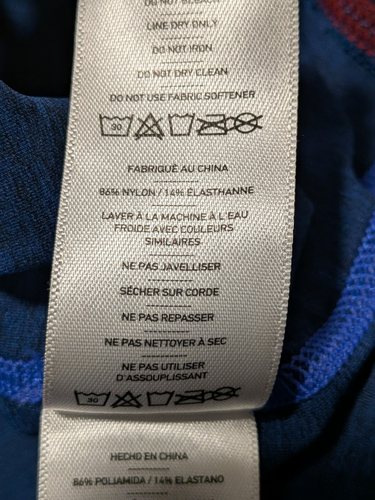 Rhone X Pelaton Herren blau Athleisure Performance Reign Hemd Größe Large - Bild 5 von 9